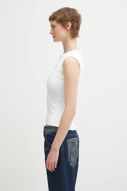 Axel Arigato top Scoop Ribbed Tank A3868003 biały SS26