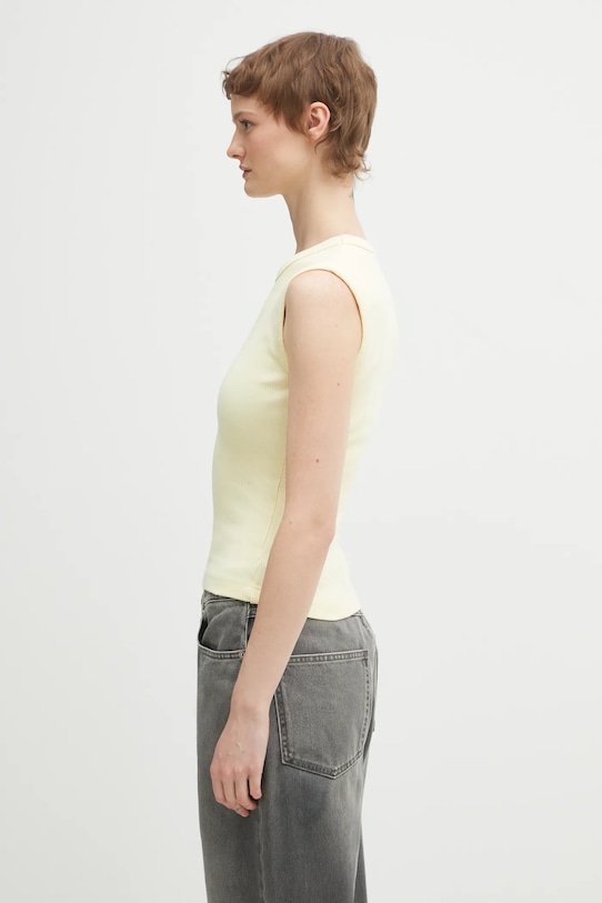 AXEL ARIGATO top Scoop Ribbed Tank A3868001 żółty SS26