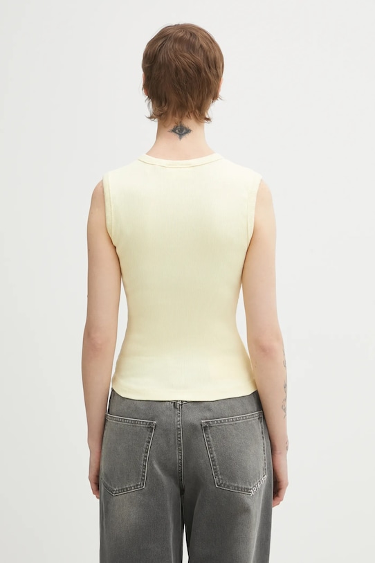 Odzież AXEL ARIGATO top Scoop Ribbed Tank A3868001 żółty