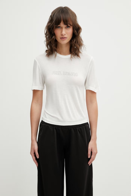 Axel Arigato t-shirt Arigato Sheer Top pozostałe biały A3826002