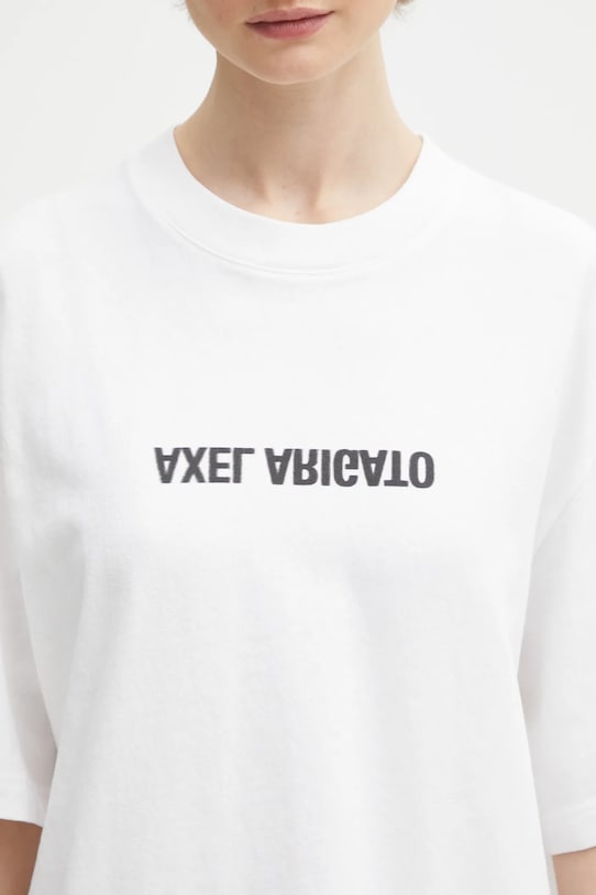 Axel Arigato t-shirt bawełniany DISTORT T-SHIRT biały A3021001