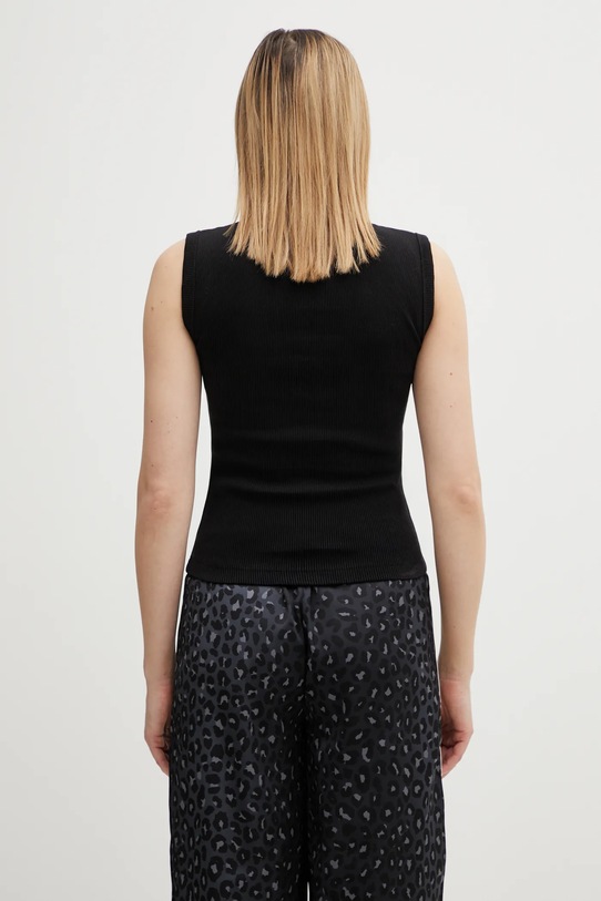 Odzież Axel Arigato top Scoop Ribbed Tank A3868002 czarny