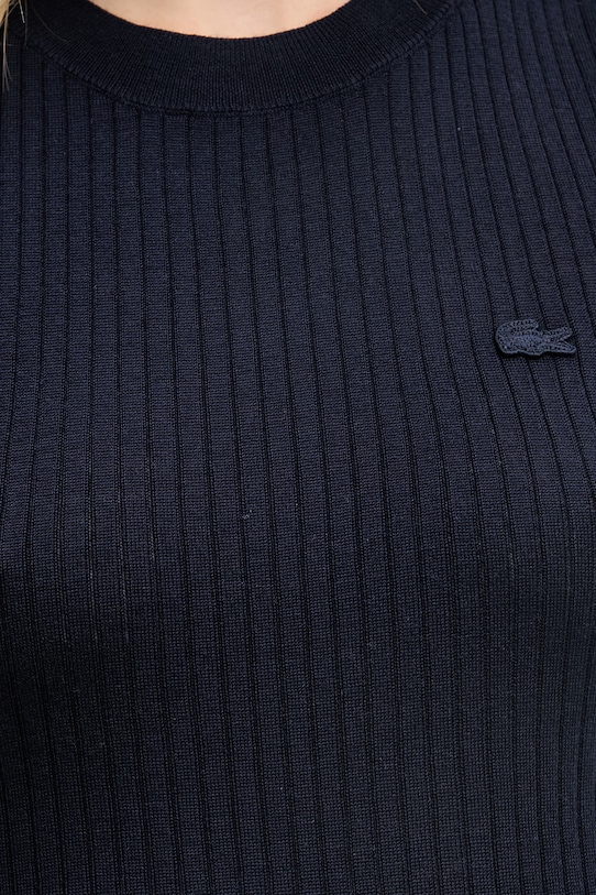 Lacoste Πλεκτό τοπ Γυναικείο λινό AF9988 σκούρο μπλε