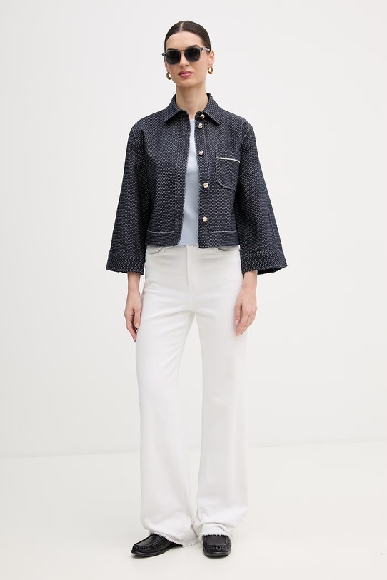 Lacoste t-shirt in cotone TF7605 blu SS26