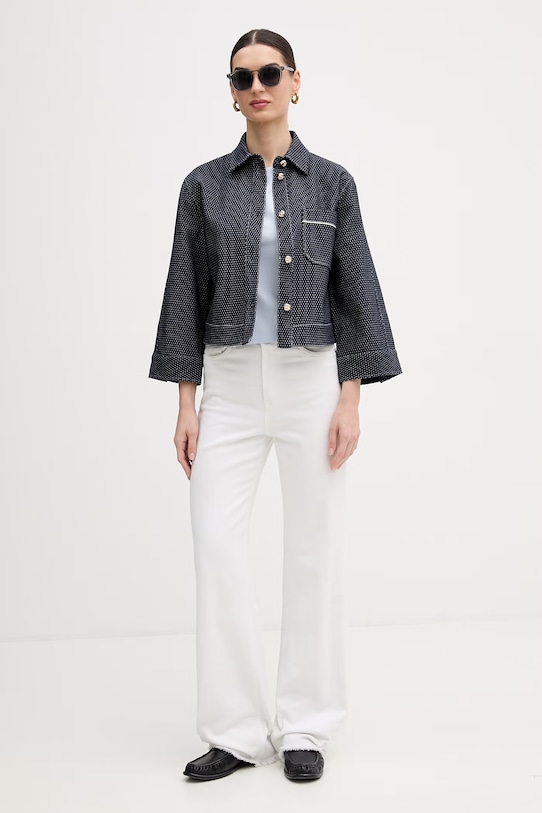 Lacoste t-shirt in cotone TF7605 blu SS26