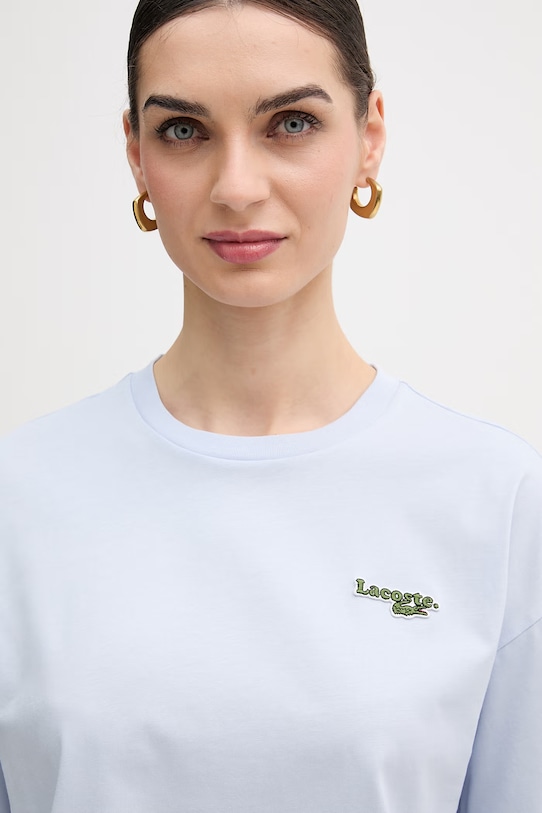 Lacoste t-shirt in cotone blu TF7605