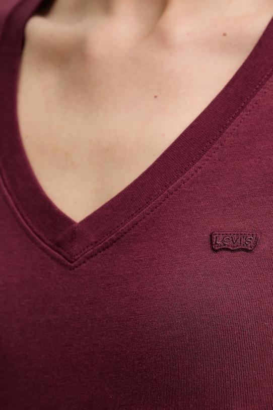 Levi's t-shirt bawełniany T2 PERFECT V 005J6 czerwony