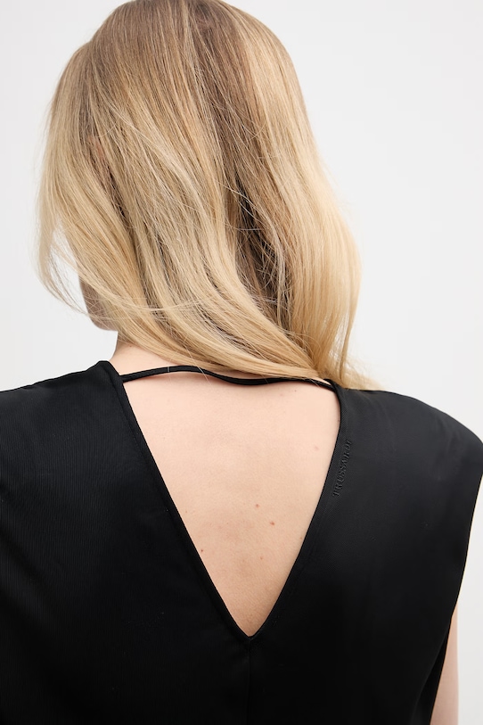 Trussardi blúzka dámska z viskózy D451A000393N čierna