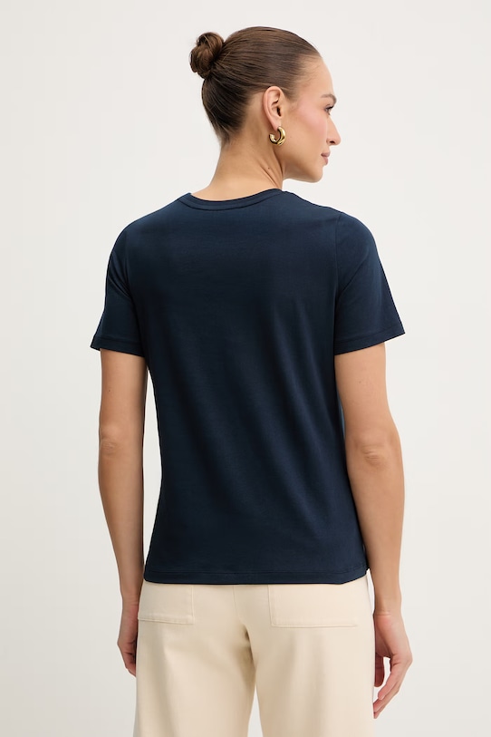 Odzież Trussardi t-shirt bawełniany G1156000243N granatowy