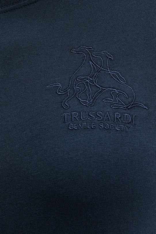 Trussardi t-shirt bawełniany G1156000243N granatowy