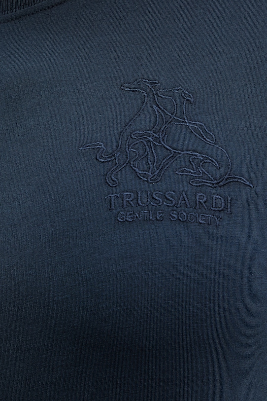 Trussardi t-shirt bawełniany G1156000243N granatowy