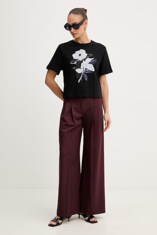 Trussardi t-shirt bawełniany G1326100244N czarny SS26