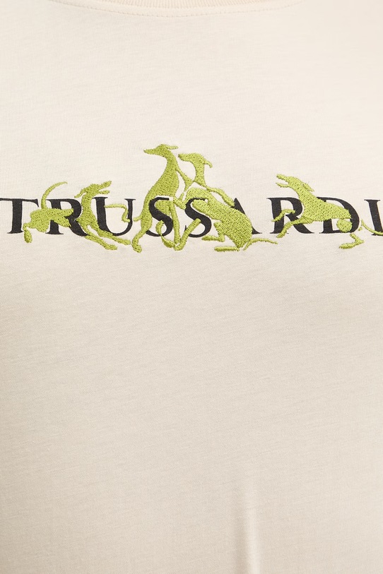Trussardi t-shirt bawełniany G1336000245N beżowy