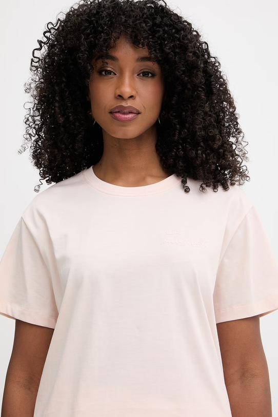 Twinset t-shirt basic damski bawełniany różowy 261TT2450
