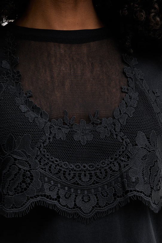 Twinset t-shirt damski bawełniany 261TT2490 czarny