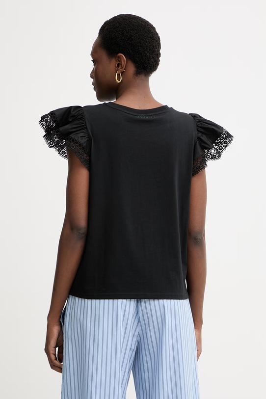 Odjeća Twinset majica za žene od pamuka 261TT2064 crna