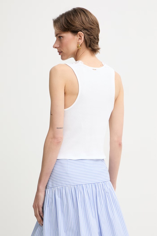 Odjeća Twinset top za žene od pamuka 261TT2360 bijela