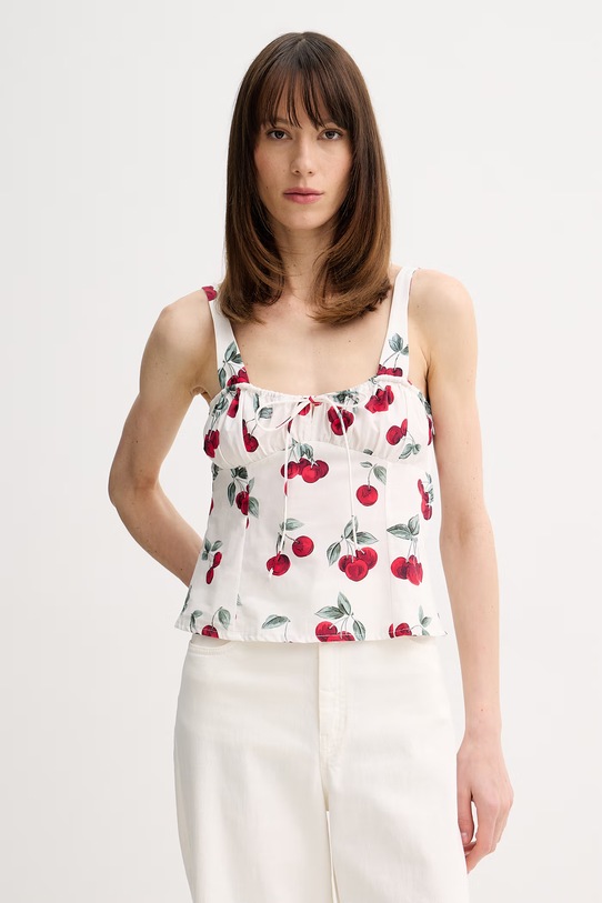 Twinset bluzka damska bawełniana biały 261TT2595