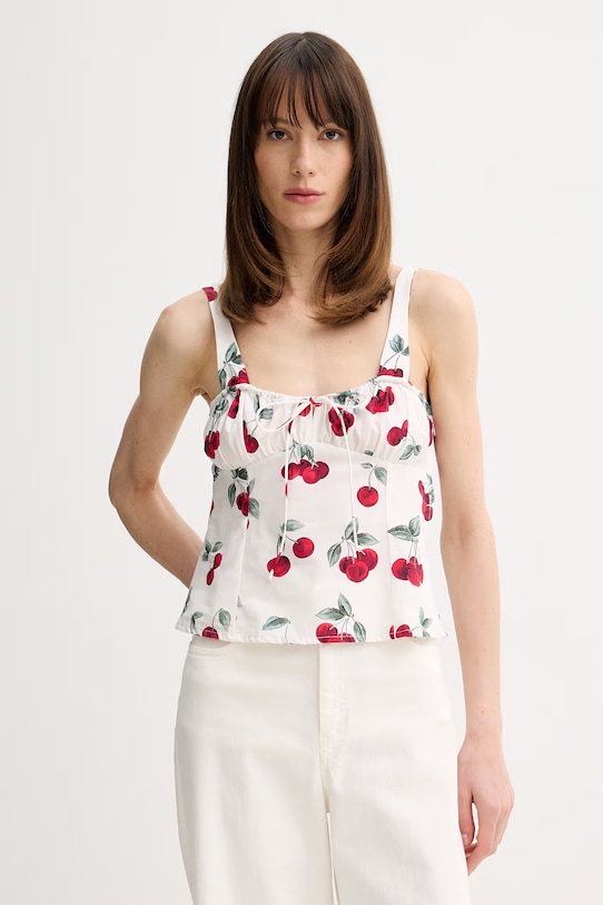 Twinset bluzka damska bawełniana biały 261TT2595