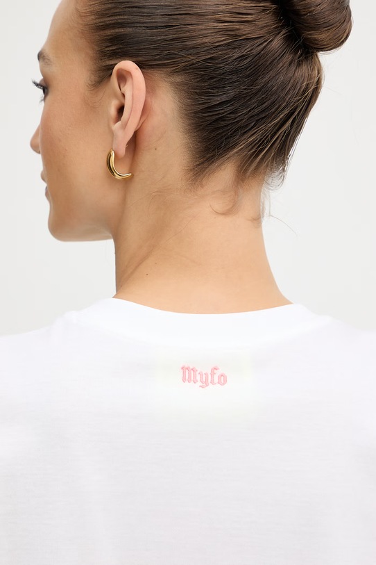 Twinset t-shirt damski bawełniany 261AQ2010 biały