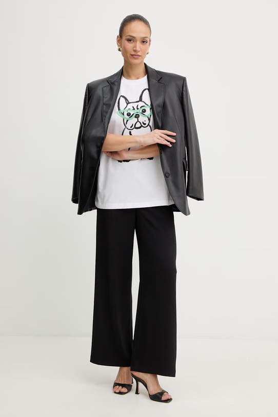 Twinset t-shirt damski bawełniany 261AQ2010 biały SS26