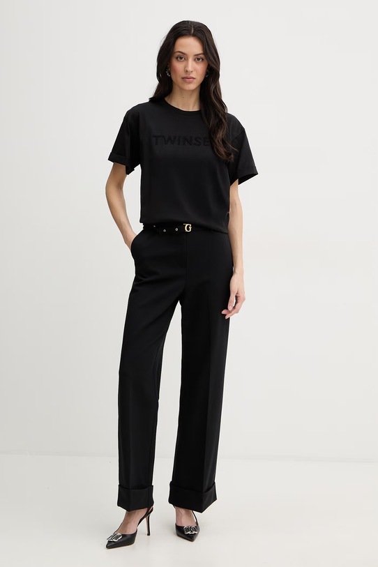 Twinset T-shirt Γυναικείο βαμβακερό 261LM2NJJ μαύρο SS26