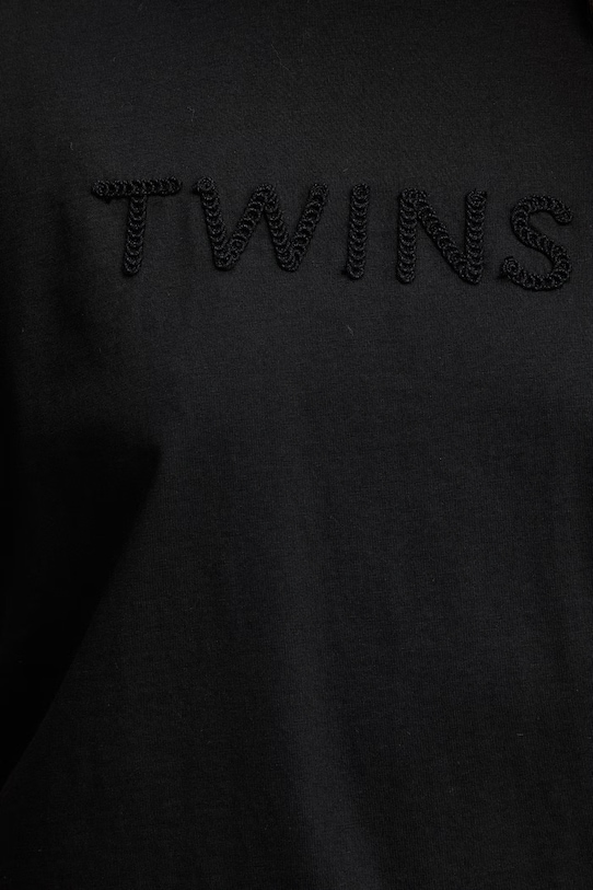 Twinset T-shirt Γυναικείο βαμβακερό 261LM2NJJ μαύρο