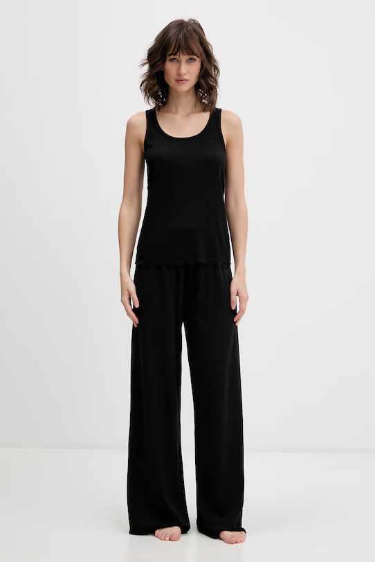 Emporio Armani Underwear top damski z bawełną EW000511.AF19034 czarny SS26