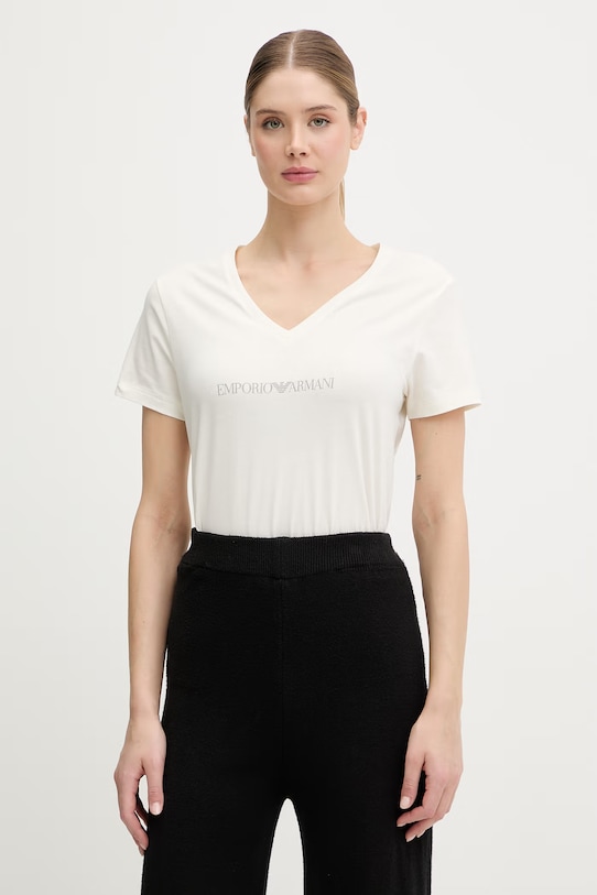 Emporio Armani Underwear футболка для женщин с хлопком бежевый EW000409.AF19026