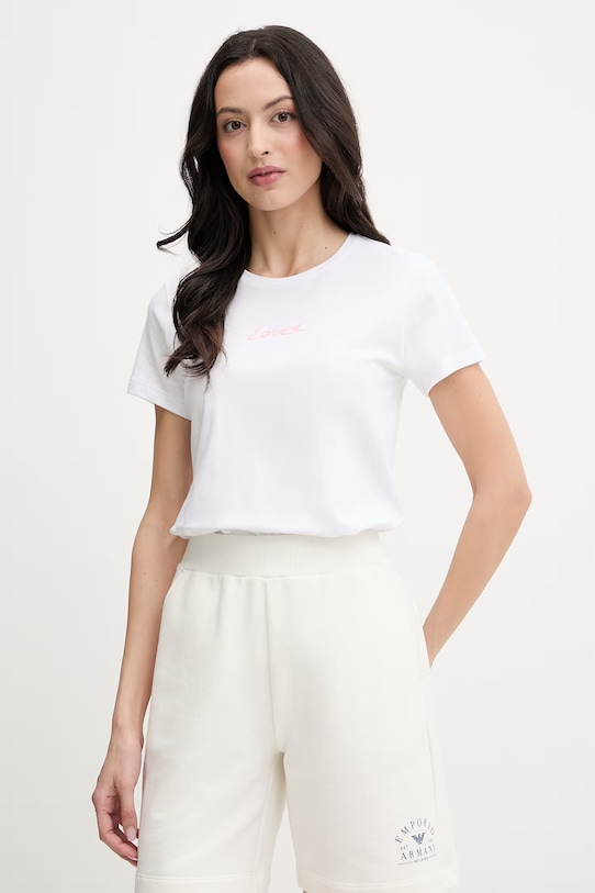 Emporio Armani Underwear t-shirt sovrastampa bianco EW000408.AF19049