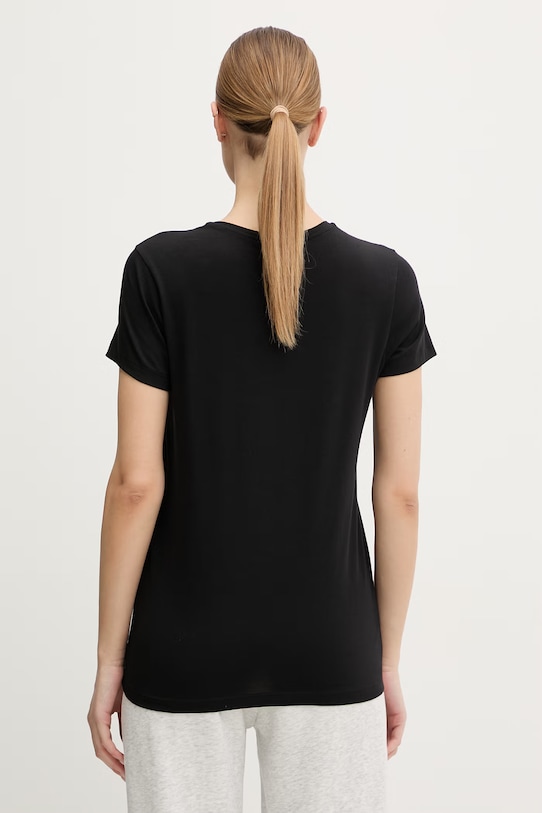 Emporio Armani Underwear dámske tričko s bavlnou EW000408.AF19026 čierna SS26