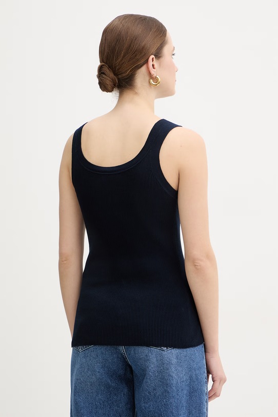 Oblečení Bavlněný top Luisa Spagnoli Cucirino 100317 námořnická modř