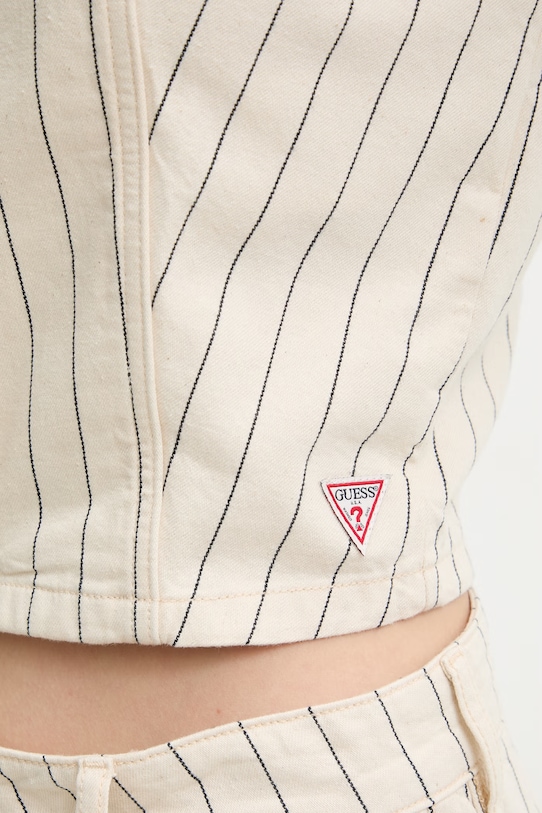 Guess Jeans dámska bavlnená vesta W6GHZ9.D7961 béžová
