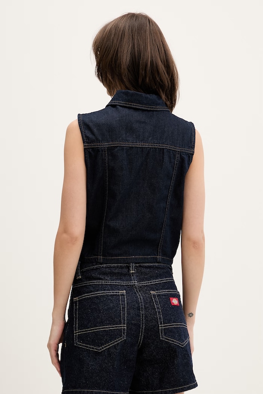 Oblečenie Guess Jeans košeľa dámska rifľová W6GHZ9.D7971 tmavomodrá