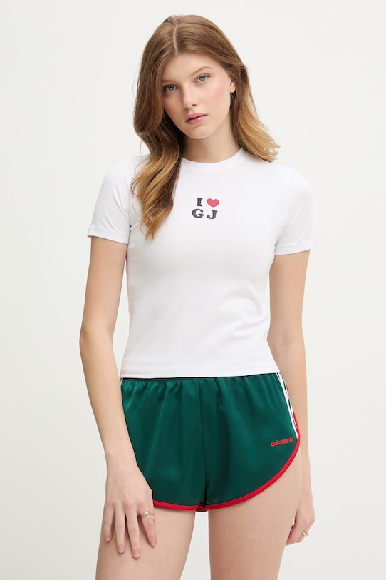 Guess Jeans t-shirt damski bawełniany biały W6GIB1.J1314