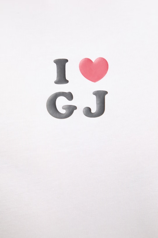 Guess Jeans t-shirt damski bawełniany W6GIB1.J1314 biały