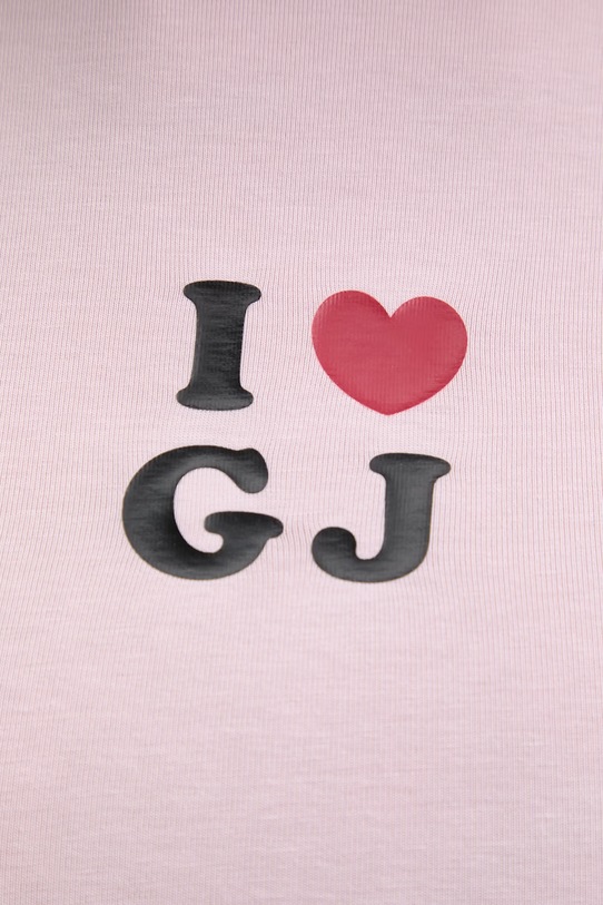 Guess Jeans t-shirt damski z bawełną W6GIB1.J1314 różowy