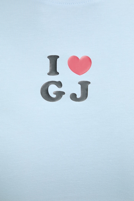 Guess Jeans t-shirt damski z bawełny W6GIB1.J1314 niebieski