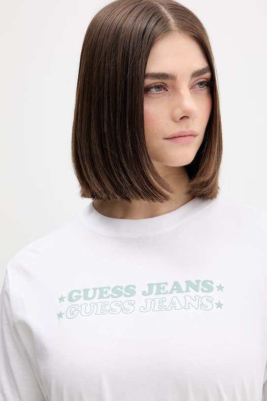 Guess Jeans tričko dámske bavlnené biela W6GI04.K8HM0