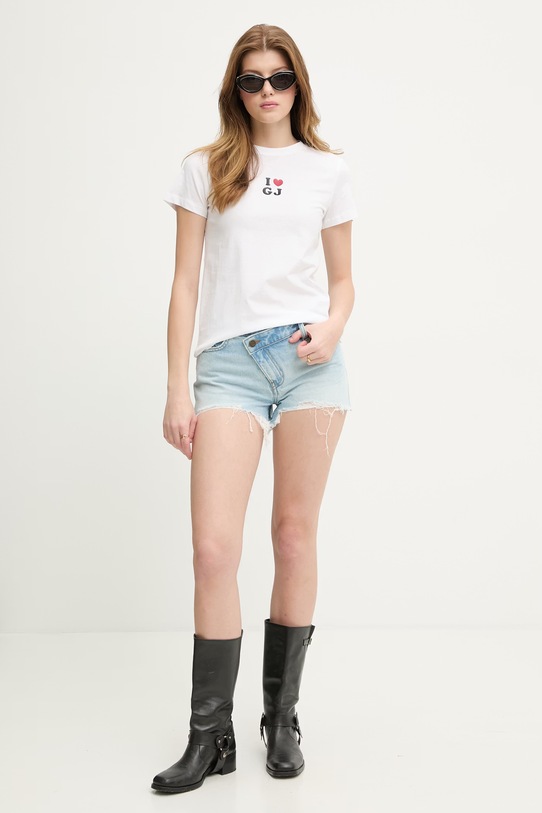 Guess Jeans tričko dámske bavlnené W6GI45.K8HM0 biela SS26