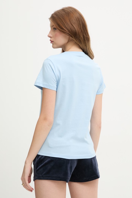 Odzież Guess Jeans t-shirt damski bawełniany W6GI45.K8HM0 niebieski