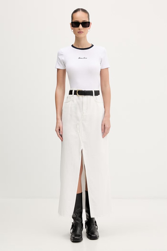 Guess Jeans majica za žene W6GPA9.KF641 bijela SS26