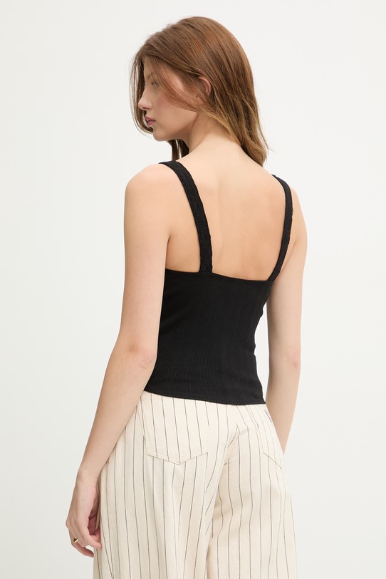 Oblečenie Guess Jeans dámsky crop top W6GPB1.KF641 čierna