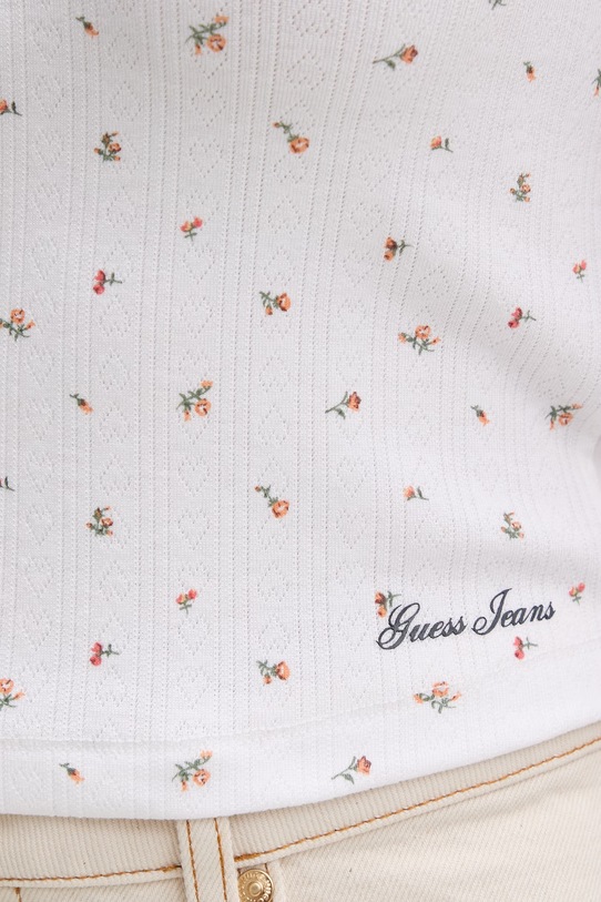 Guess Jeans t-shirt damski W6GPB6.KH172 biały