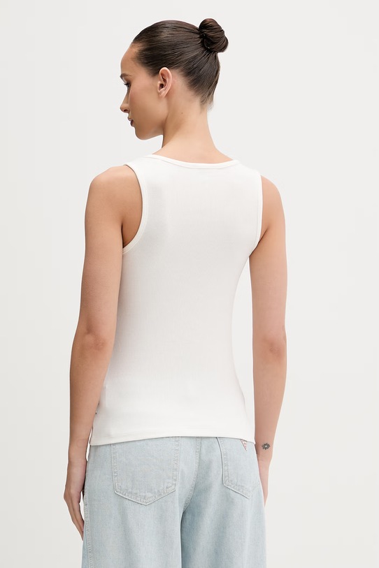 Odzież Guess Jeans top damskie W6GPZ2.KA0H1 beżowy