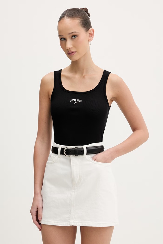 Guess Jeans top dámsky čierna W6GPZ2.KA0H1