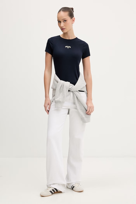 Guess Jeans Τοπ t-shirt γυναικείο W6GPZ3.KA0H1 σκούρο μπλε SS26