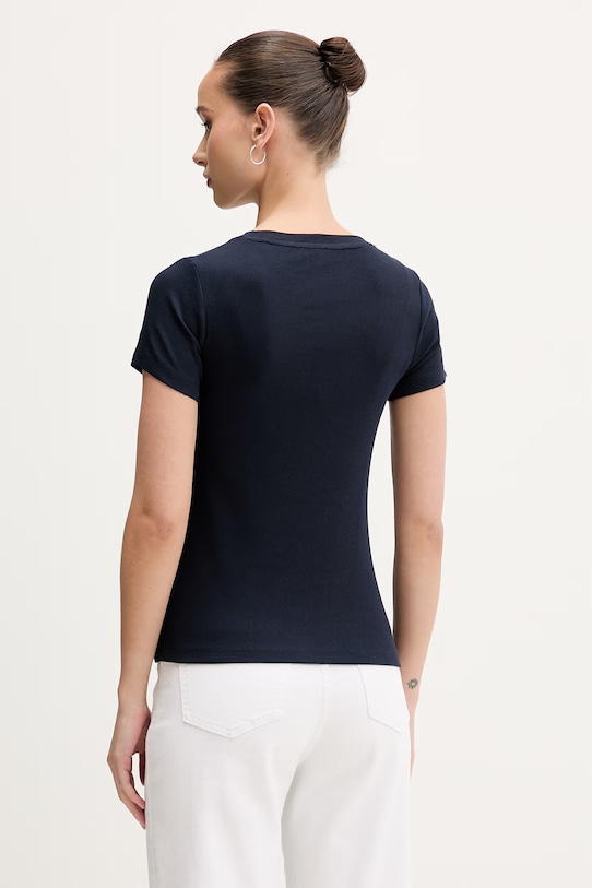 Ρούχα Guess Jeans Τοπ t-shirt γυναικείο W6GPZ3.KA0H1 σκούρο μπλε