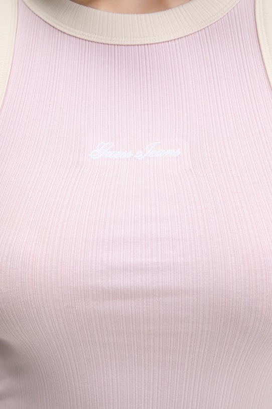 Guess Jeans top damskie W6GPZ8.KF641 różowy