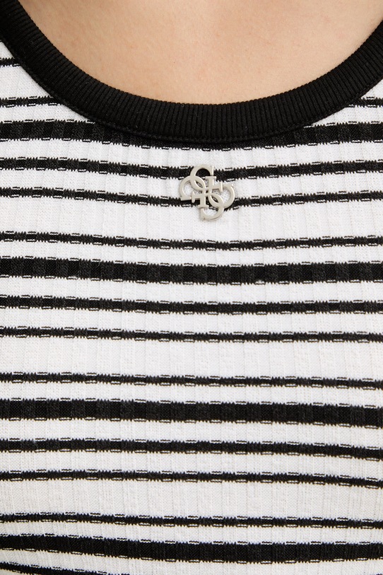 Guess crop top ženski NIKI E6GP03.KG482 črna